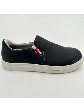 Mellow Walk Jessica Womens Size 6E Black Steel Toe Safety Work Slip-On Shoes